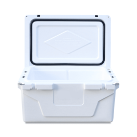 White outdoor Camping Picnic Fishing portable cooler 65QT Portable Insulated Cooler Box (Color: Green, size: 30.14*19.43*16.71cm)